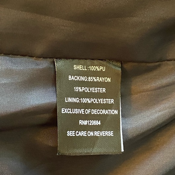 Torrid Lace Up Back Faux Fur Collar Moto Jacket size 12 - Picture 7 of 10